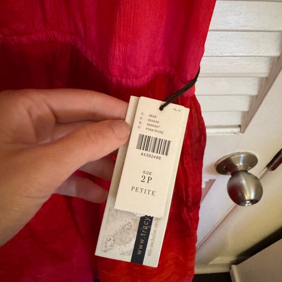 Anthropologie Red and Pink Halter High Low Sundress - Picture 4 of 5